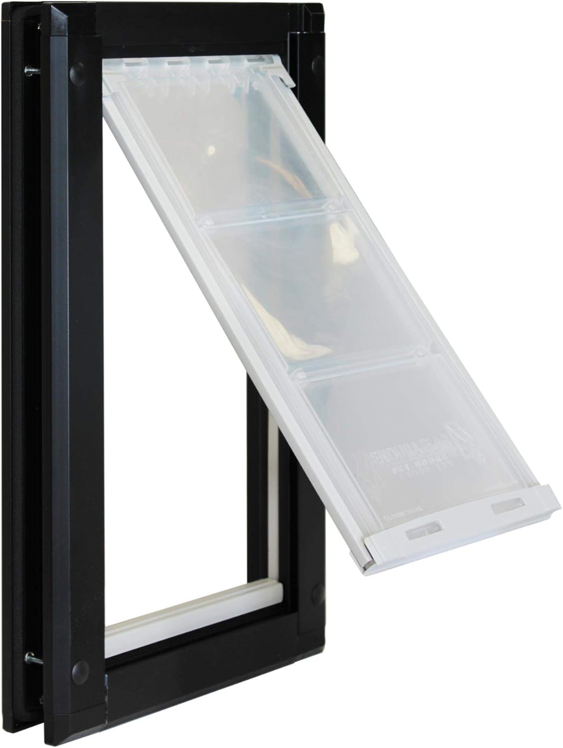 Endura Flap Pet Door for Doors Single Flap | Extra Insulated & Cold Weather Dog Door | Aluminum Pet Door | Indoor or Outdoor | Easy to Install | Small, Medium, Large, Extra Large | White, Tan, Black