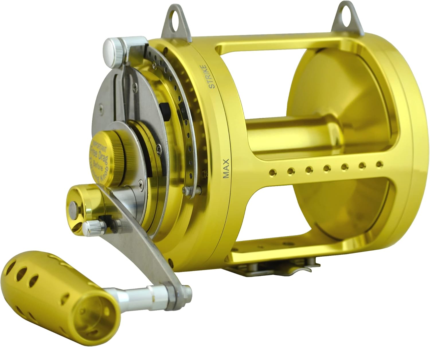 EatMyTackle 80W 2-Speed Twin Drag Fishing Reel | Big Game Saltwater Trolling