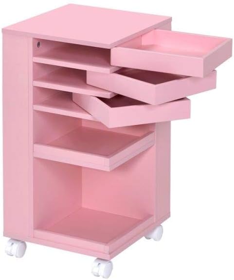 Pumpumly Acme Nariah Storage Cart, Pink 97218