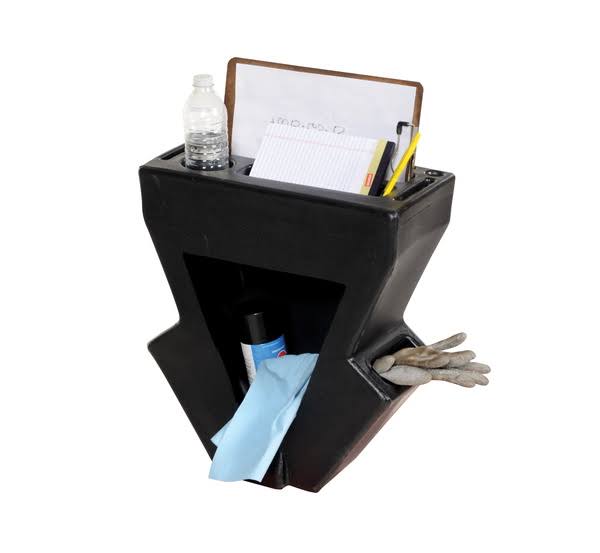 Vestil P-CADDY-BK Black Economical Pallet Truck Caddy