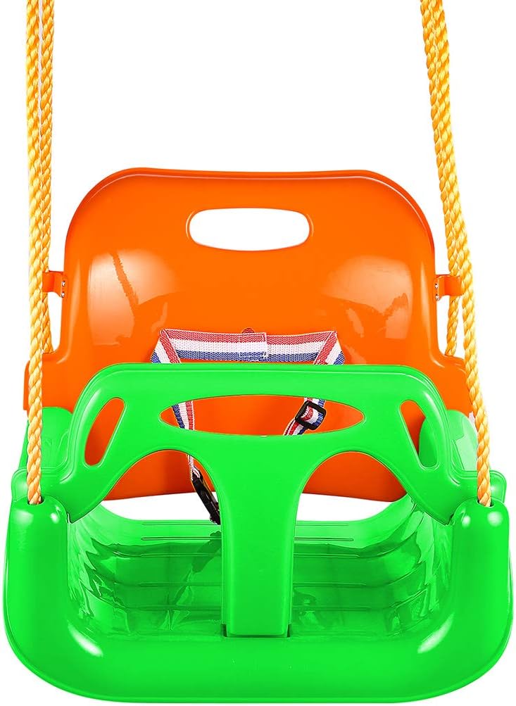 Jaketen 3-in-1 Toddler Swing Seat Hanging Swing Set for Playground Swing Set,Infants to Teens Swing (Blue) Pack of 2