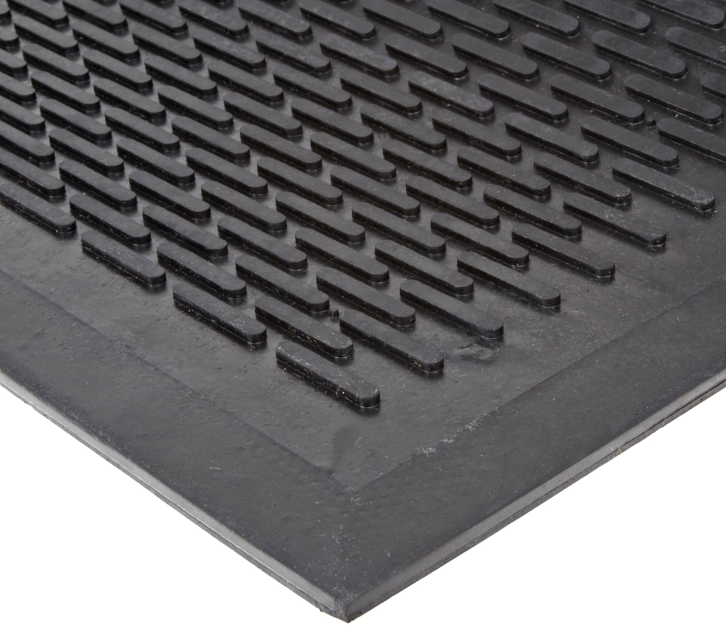 Notrax T29 Ridge Scraper Entrance Mat 1/4x22 Thick 3& x 5& Black