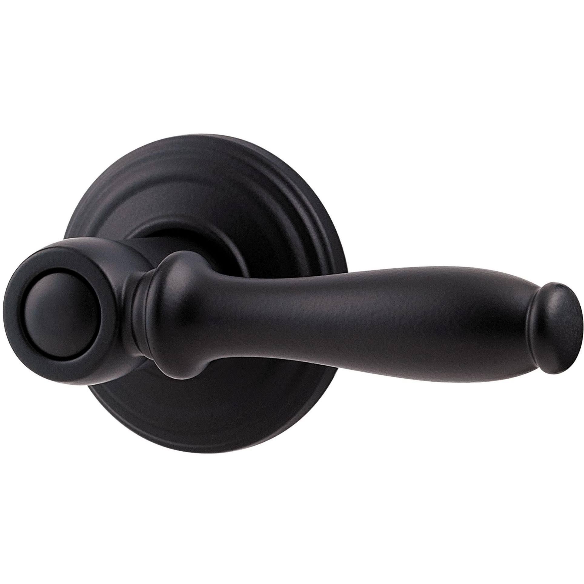 Kwikset 740ADL-514S Ashfield Entry Door Lever, Iron Black