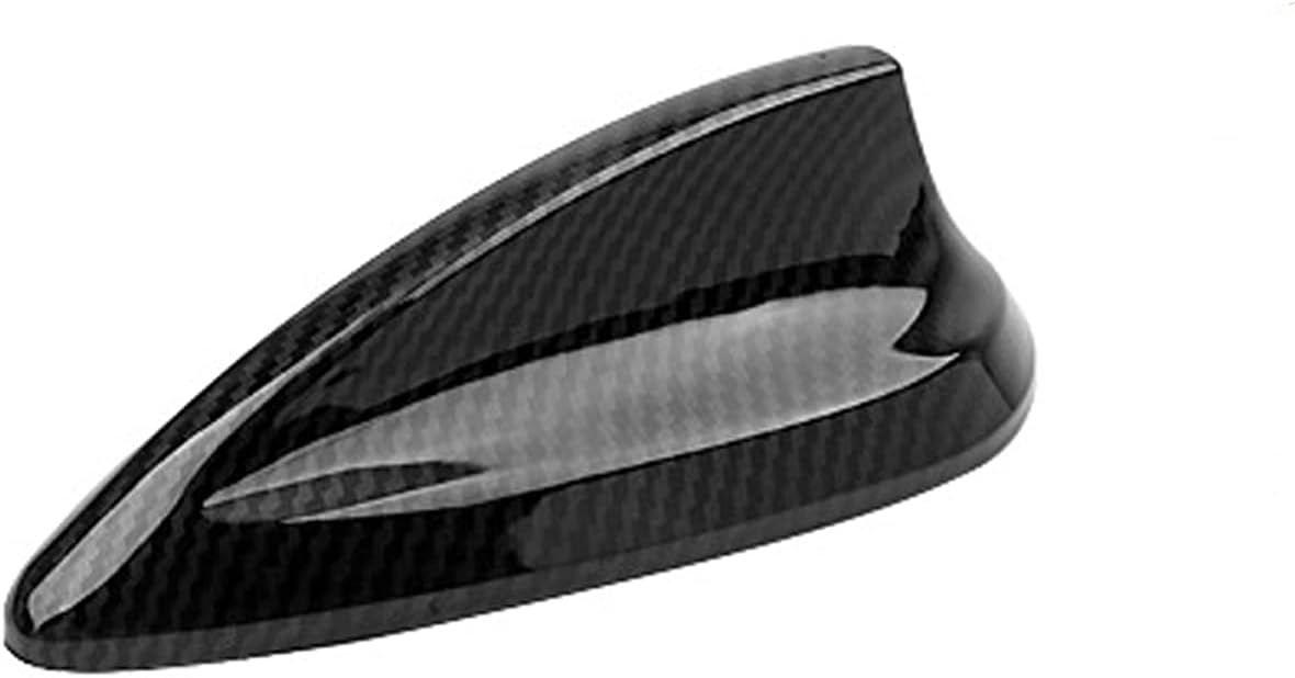 Hiz 1 Pcs Carbon Fiber Antenna Trim Shark Fin Cover Decoration Roof Top Mount for BMW F26 F45 F46 F15 F16 G20 F34 G01 F22 F32 G11 F48 F87 G32 E90 F25 E84 E70 E71 F07 F10 Pack of 2