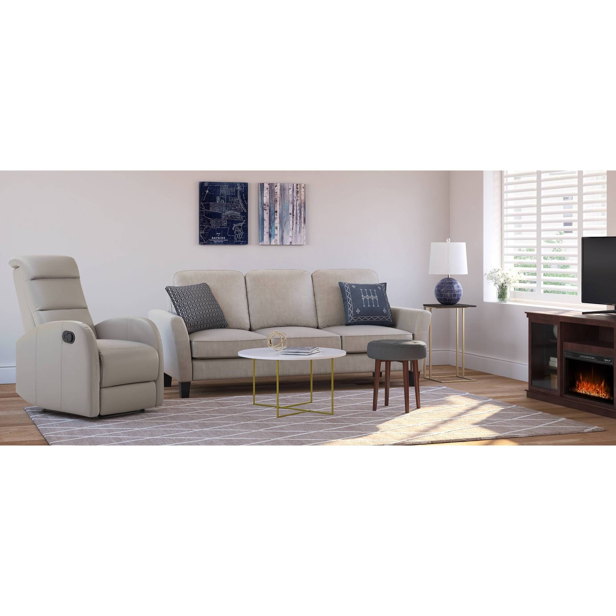 Serta Harton C Shape Side Table (Black)