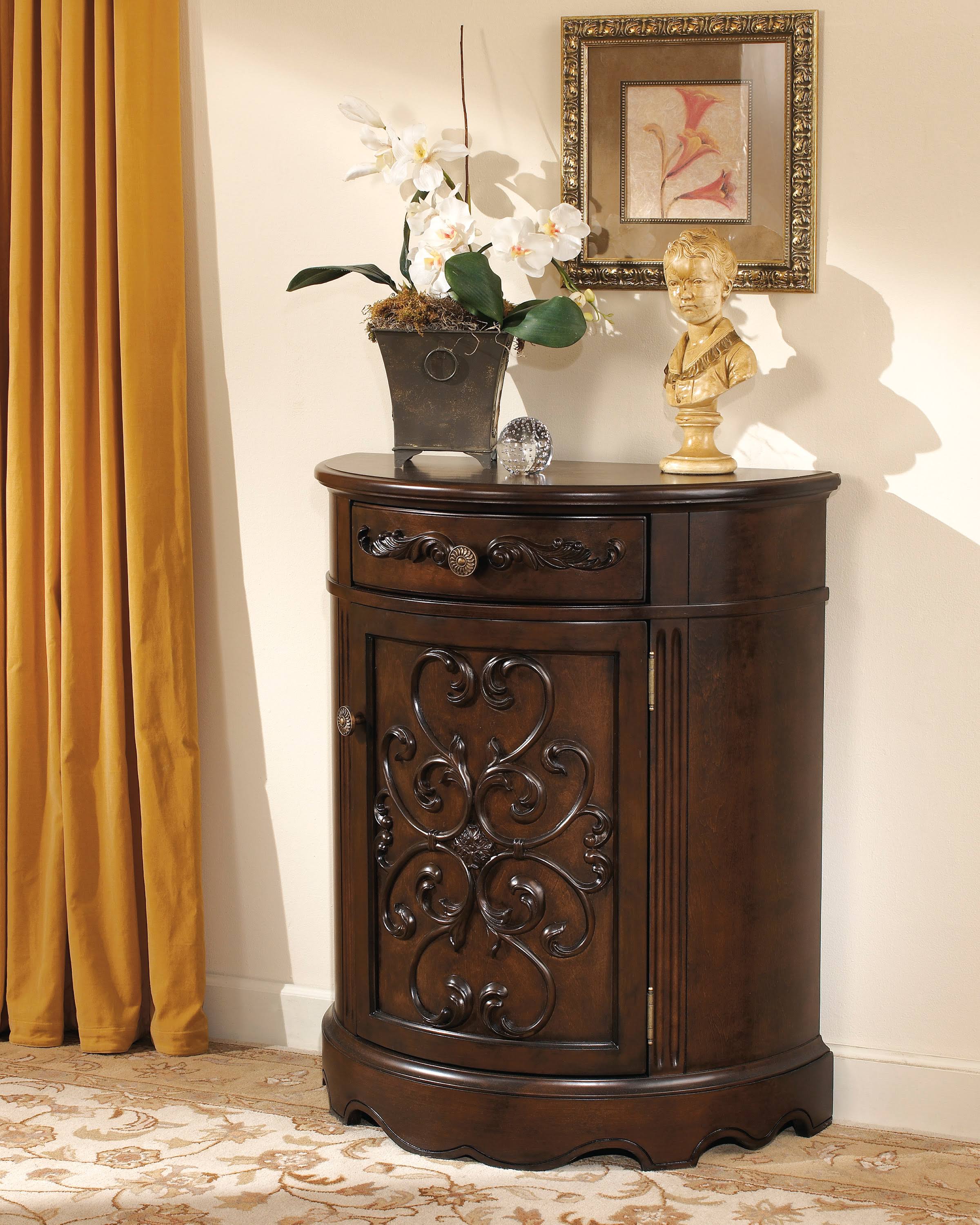 Ashley Norcastle Dark Brown Accent Cabinet T499-40