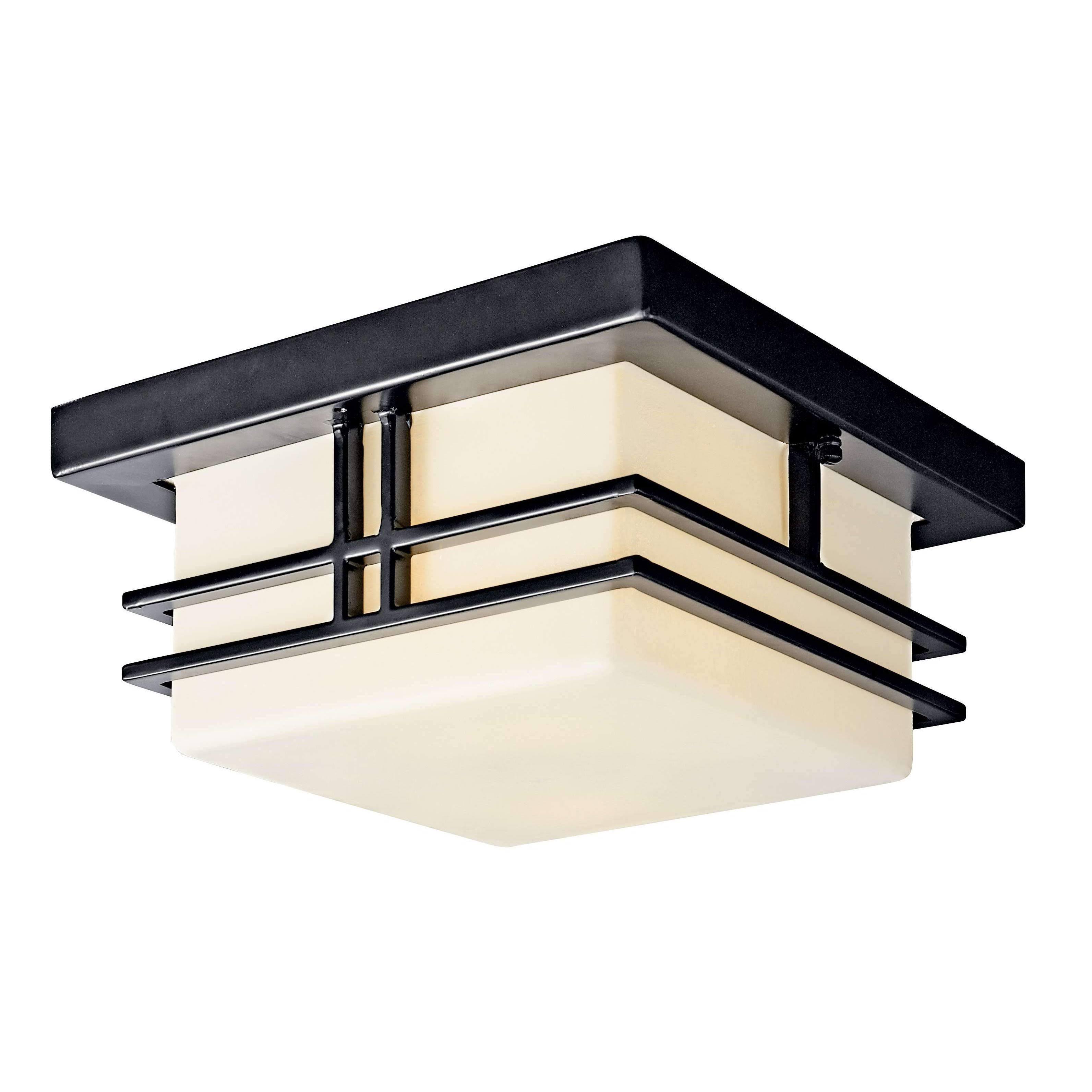 Kichler 49206BK Tremillo Outdoor Flush Mount Light Black