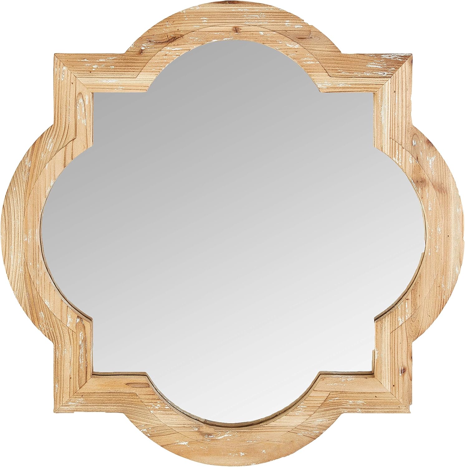 Amazon Brand &ndash; Ravenna Home Vintage Wooden Accent Mirror, 27.75