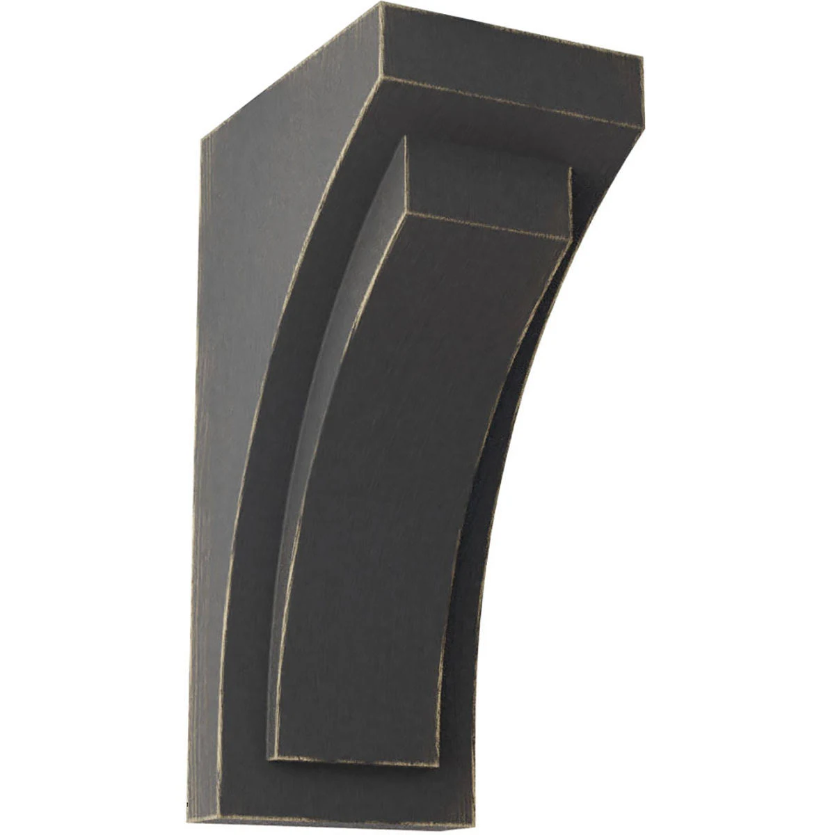 4x22W x 5 3/4x22D x 10x22H Medium Felix Wood Vintage Decor Corbel, Black