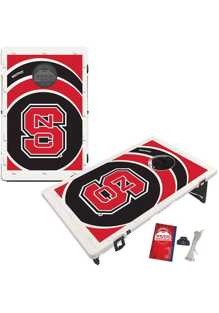 NC State Wolfpack 2& x 3& Baggo Vortex Cornhole Board Tailgate Toss Set
