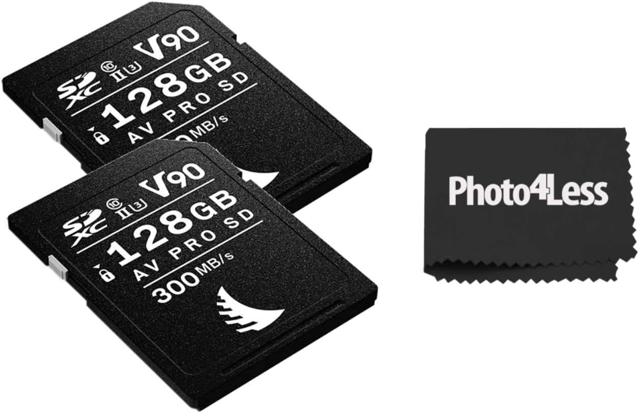Angelbird 128GB AV Pro Mk 2 UHS-II SDXC Memory Card, 2 Pack