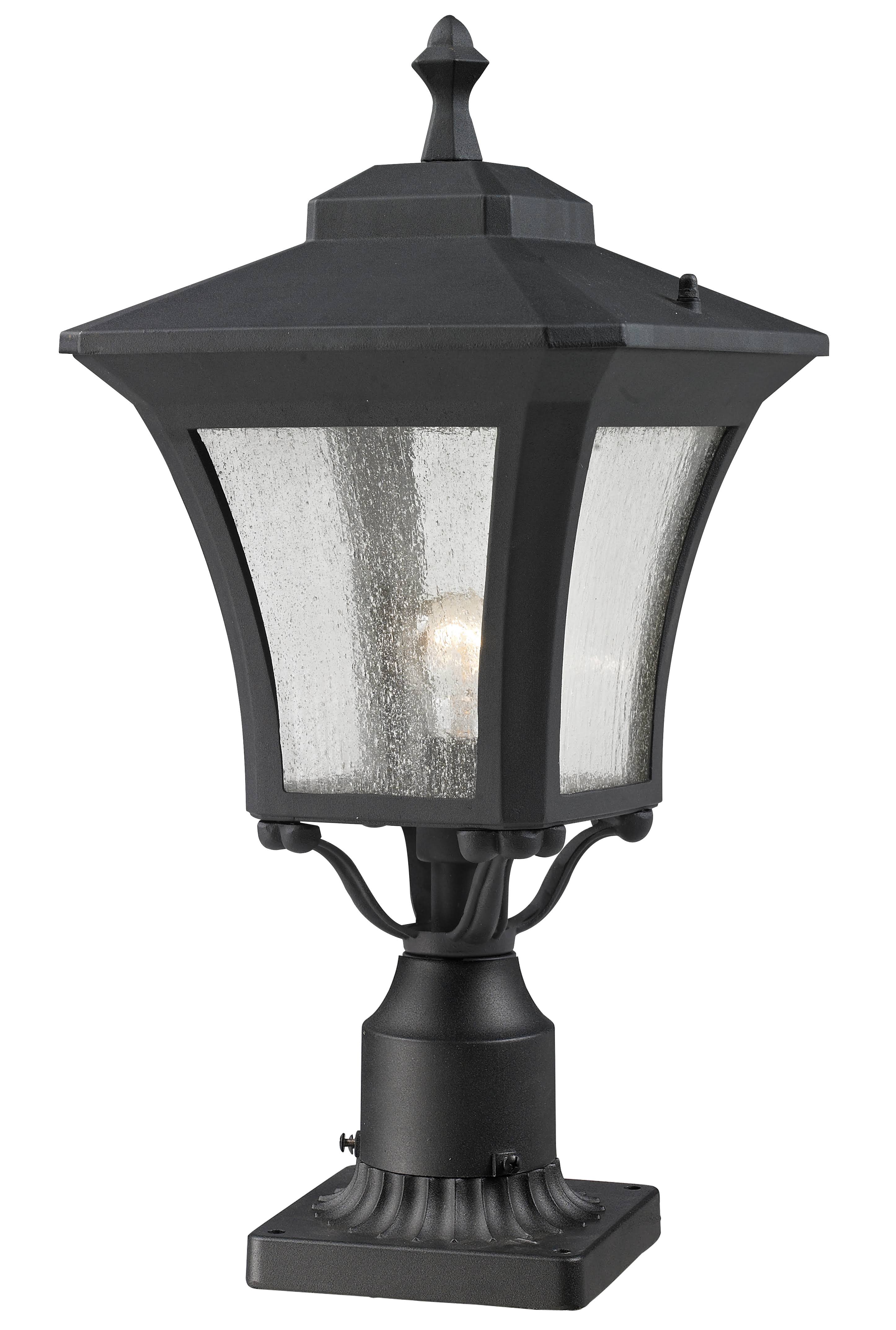 Z-Lite 535phm-bk-pm Waterdown Outdoor Post Mount Light, Sand Black