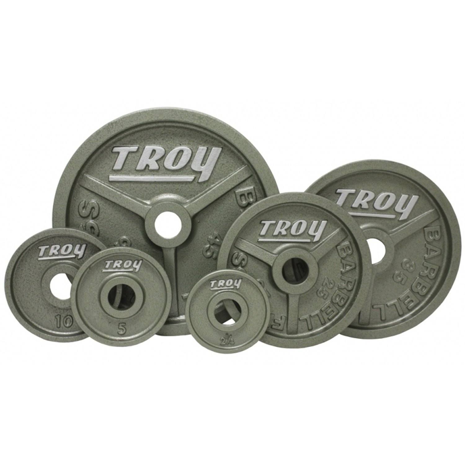 Troy High Grade Fully Machined Wide Flanged Olympic Plate 2.5-100 lbs