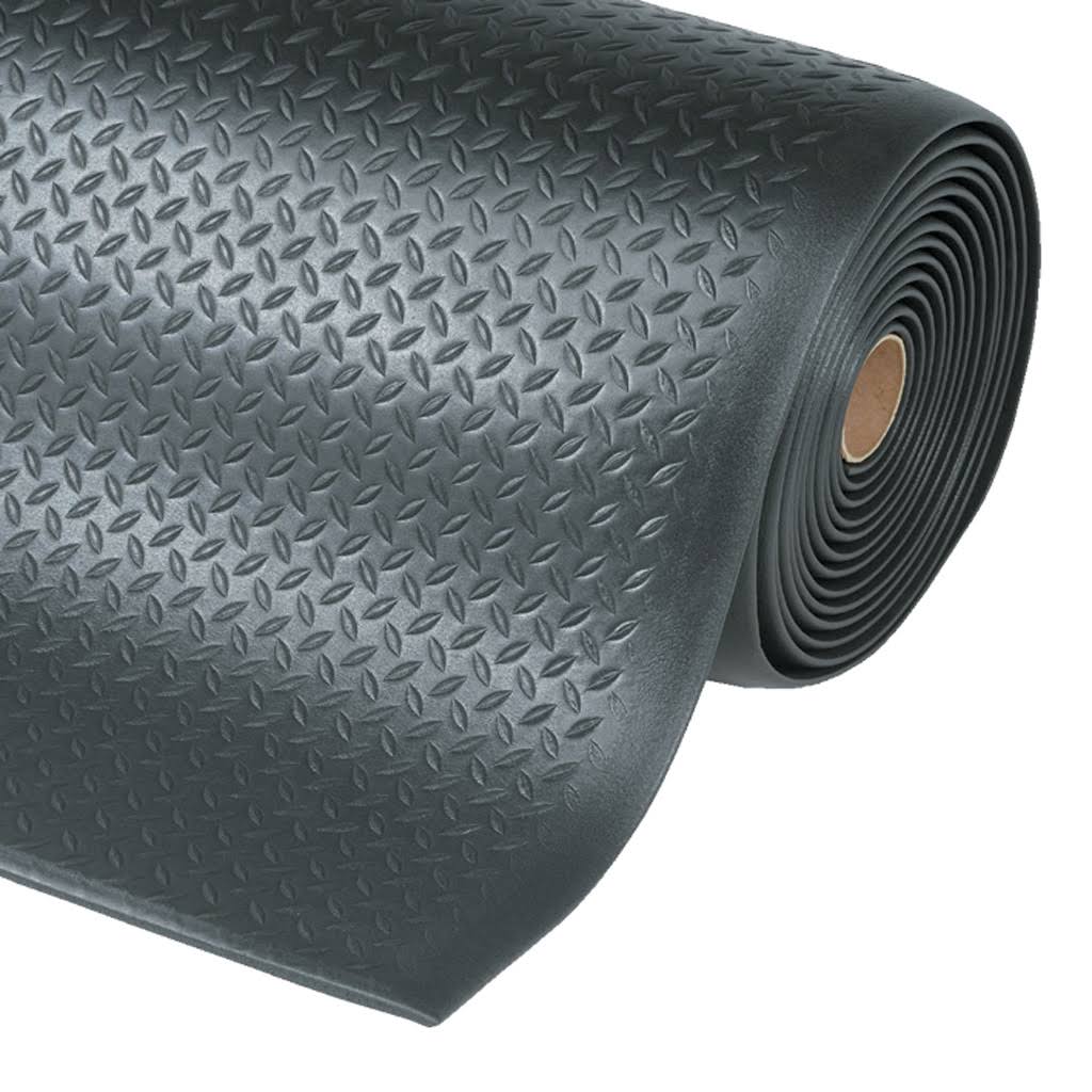 Notrax 419S0035BY Antifatigue Mat,black,yllwbrdr,3Ft.x5Ft.