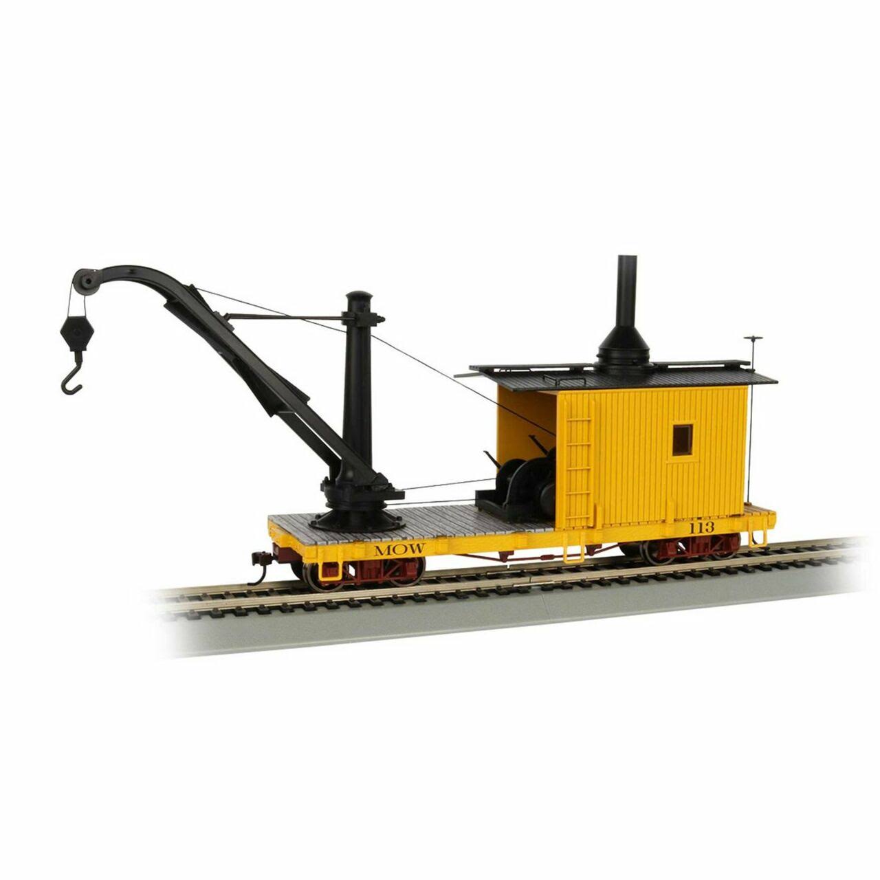 Bachmann 26902 On30 Mow Yellow Derrick Car