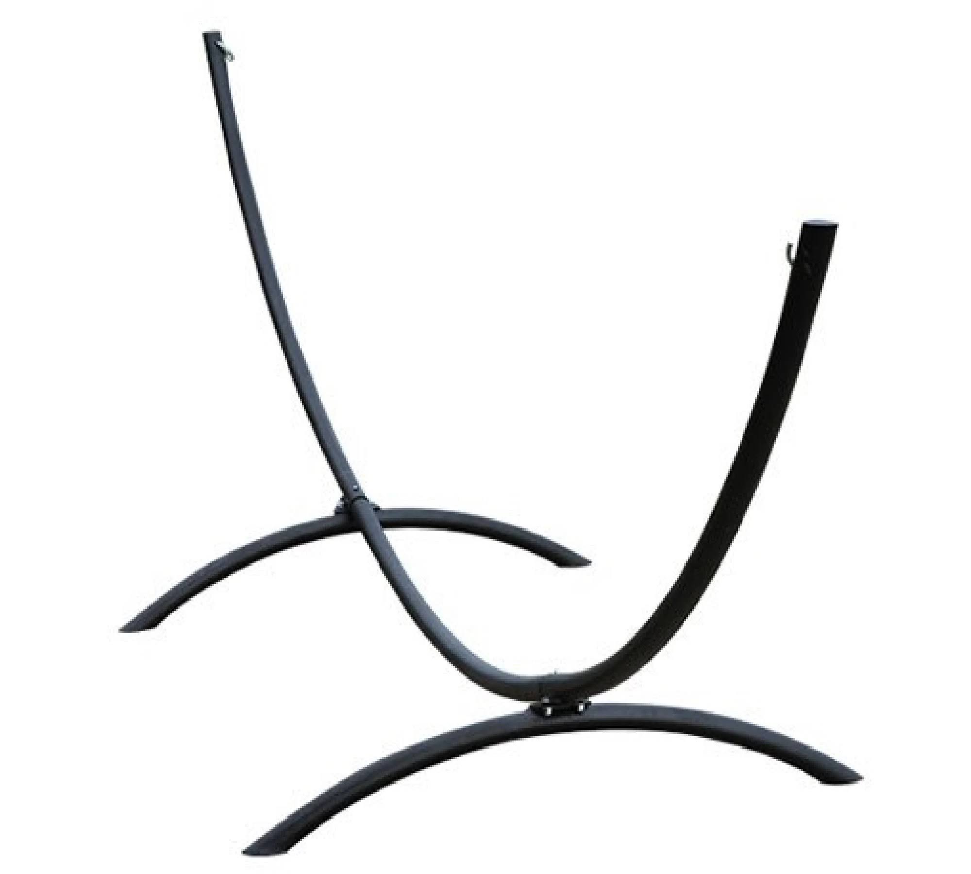184 Black Steel Arc Hammock Stand with Hardware