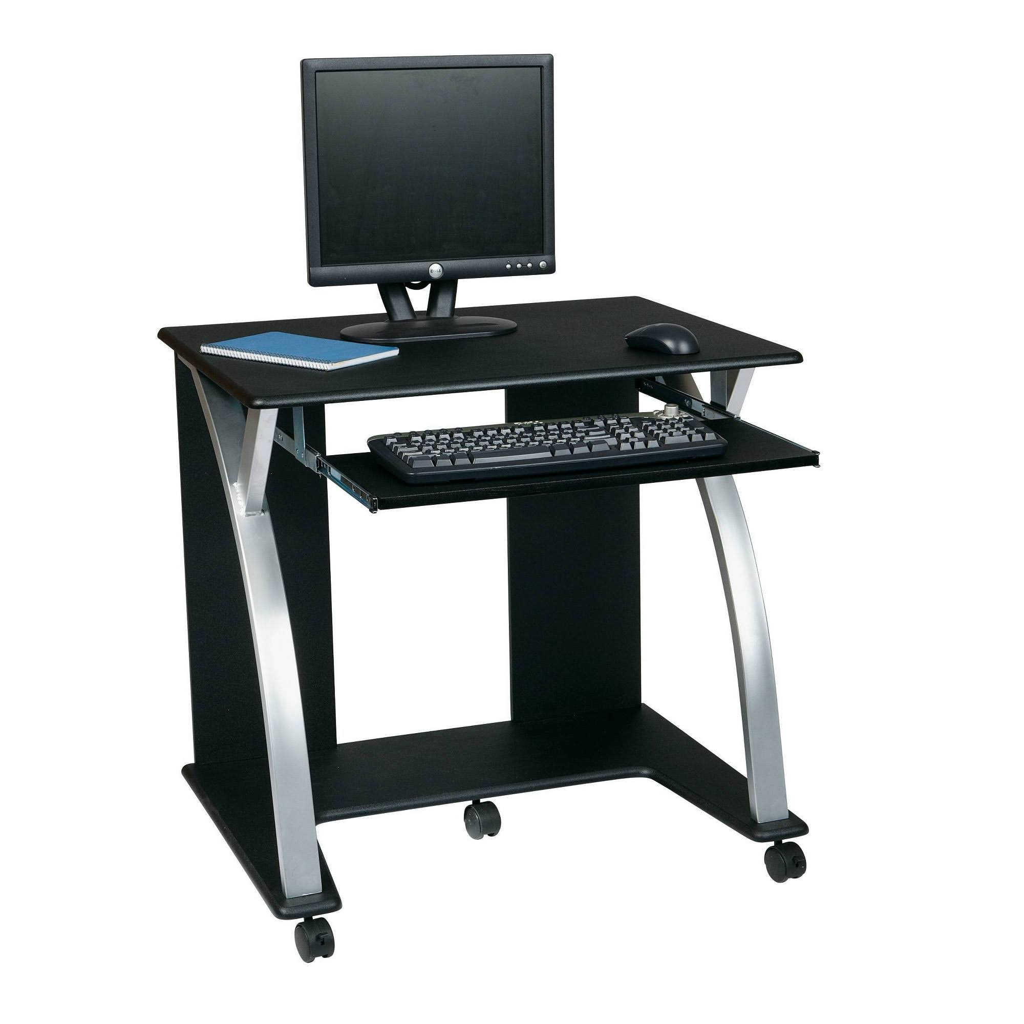 Computer Cart Black Silver Office Star