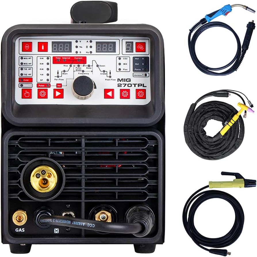 ANDELI MIG Welder 200Amp MIG-270TPL 220V Multiprocess welder MIG/TIG Pulse/MMA/Cold Welder 4 in 1 MIG Welding Machine