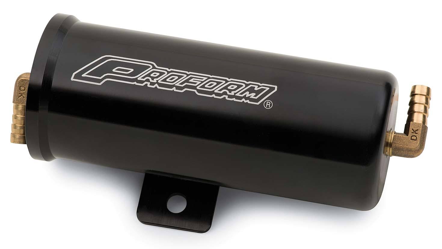 Proform 69527 Radiator Overflow Can Billet Black Finish