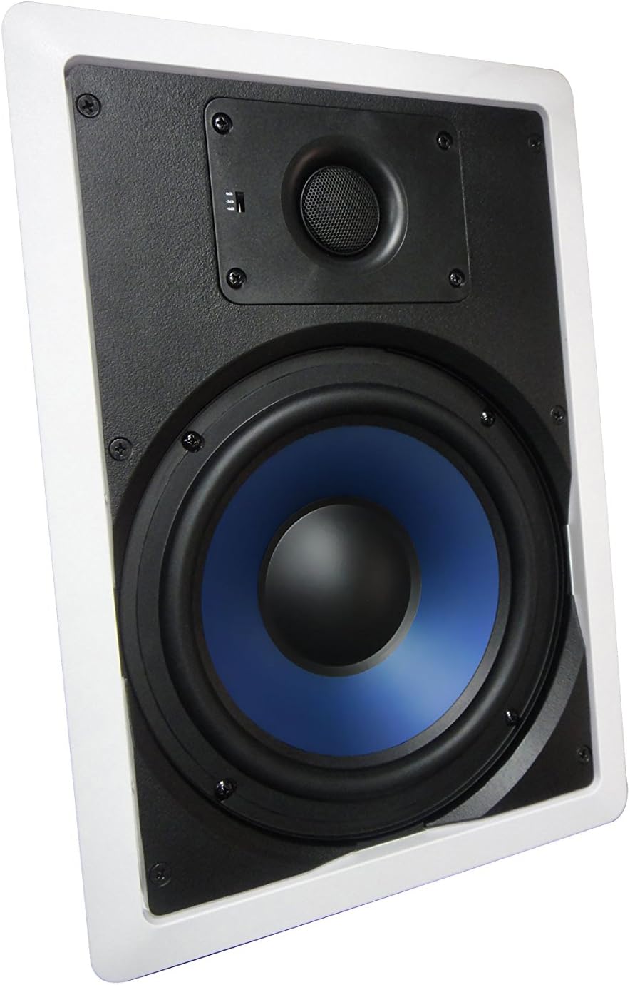 82W Silver Ticket in-Wall Speaker with Pivoting Tweeter (8 Inch in-Wall) Pack of 2