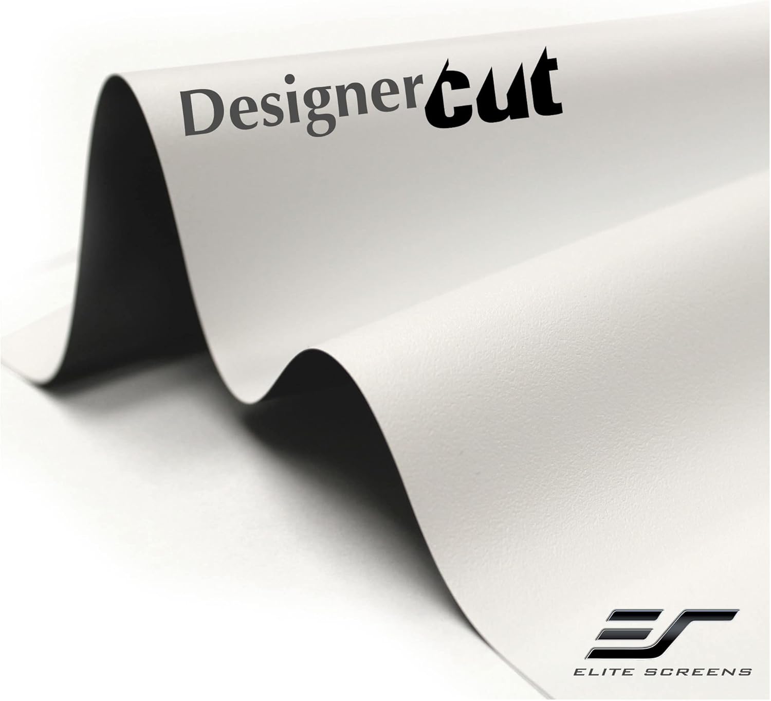 Elite Screens Designer Cut Series, 135-inch 16:9, 8K / 4K Ultra HD Matte White DIY Raw Projector Screen Material, Black Backed Projection Screen