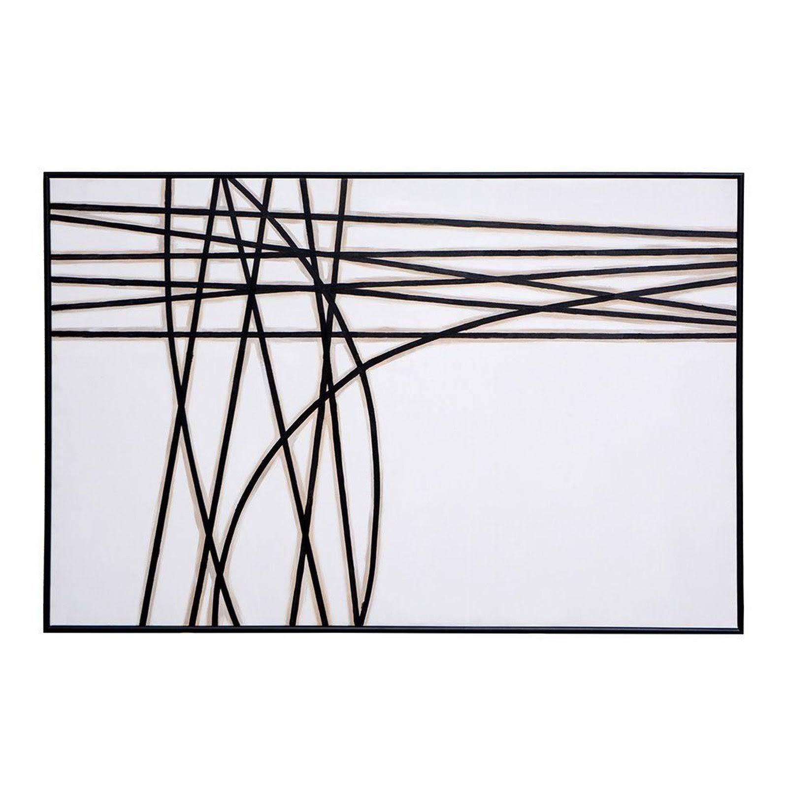 Sunpan Straciatella - 72x22 x 48x22 - Black Floater Frame