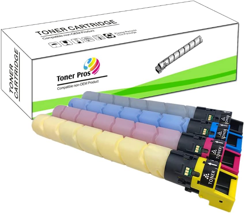 TONER PROS (TM) Compatible [High Yield] TN-328 (TN328) Toner Cartridge (TN328K TN328C TN328Y TN328M) for Konica Minolta Bizhub C250i C300i C360i Coiper Printer (4 Color Pack, 28K Pages)