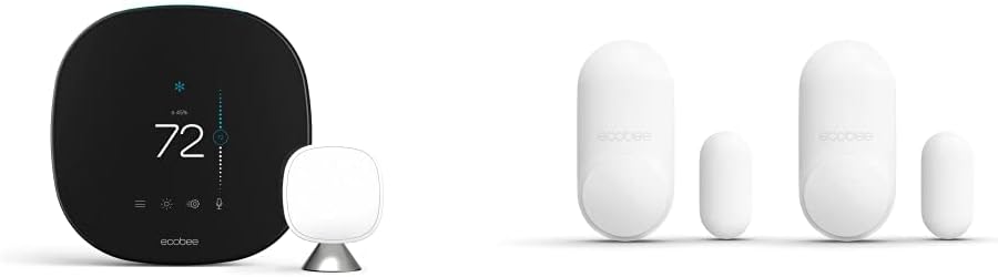 ecobee SmartThermostat with Voice Control , Black