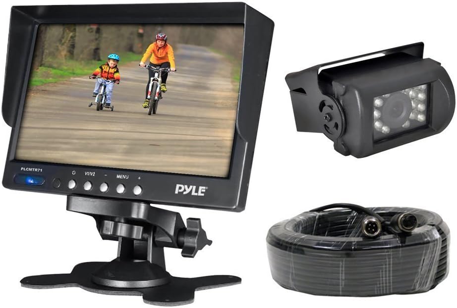 Car Backup Rear View Camera - Reverse Parking Rearview Back Up Car Camera And Monitor Video System w/ 7