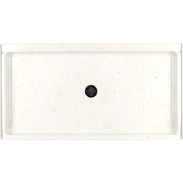 32x22 x 60x22 Swanstone Solid Surface Single Threshold Shower Base, Babys Breath