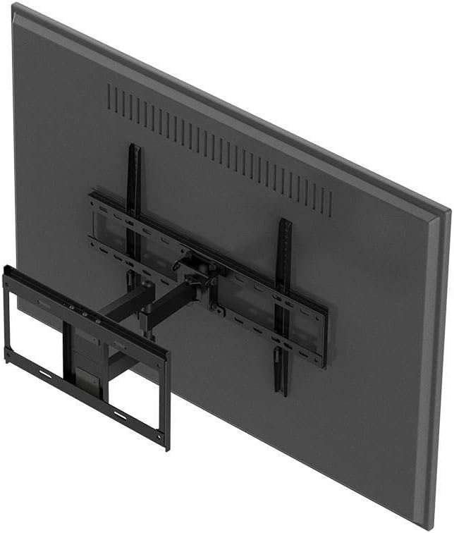 Monoprice Titan Series Full-Motion Articulating TV Wall Mount Bracket - for TVs Up to 70in Max Weight 77lbs VESA Patterns Up to 600x400 Rotating Black Pack of 2