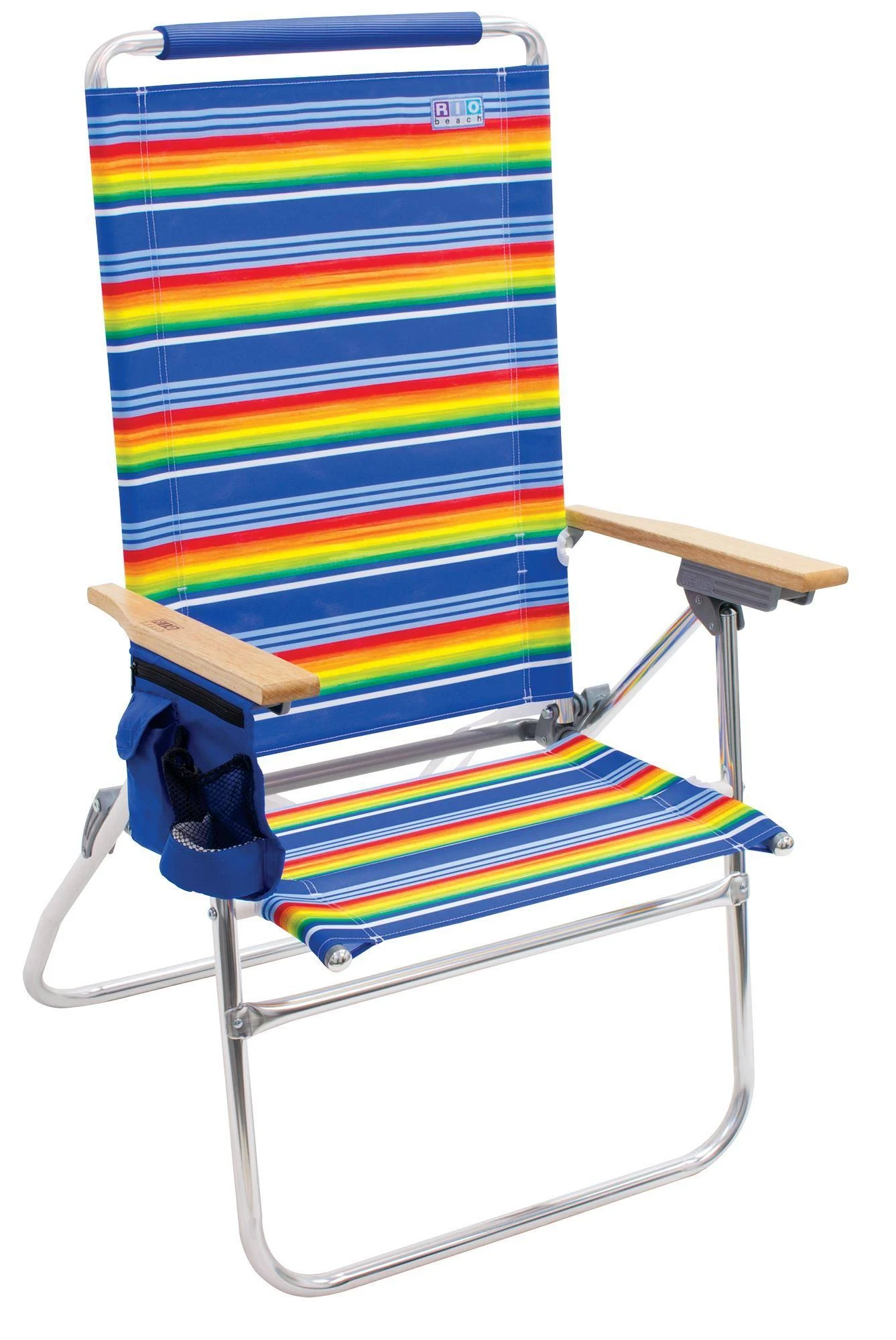 Rio Beach Hi-Boy Tall Back Beach Chair - Stripe