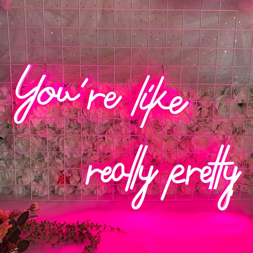 It was All a Dream Neon Sign for Room Decor, Bedroom Led Neon Light Sign with Dimmable Switch for Party , Bar, Background Wall, Wedding Decoration,Warm White- by COLYSOR (Warm White) Pack of 2