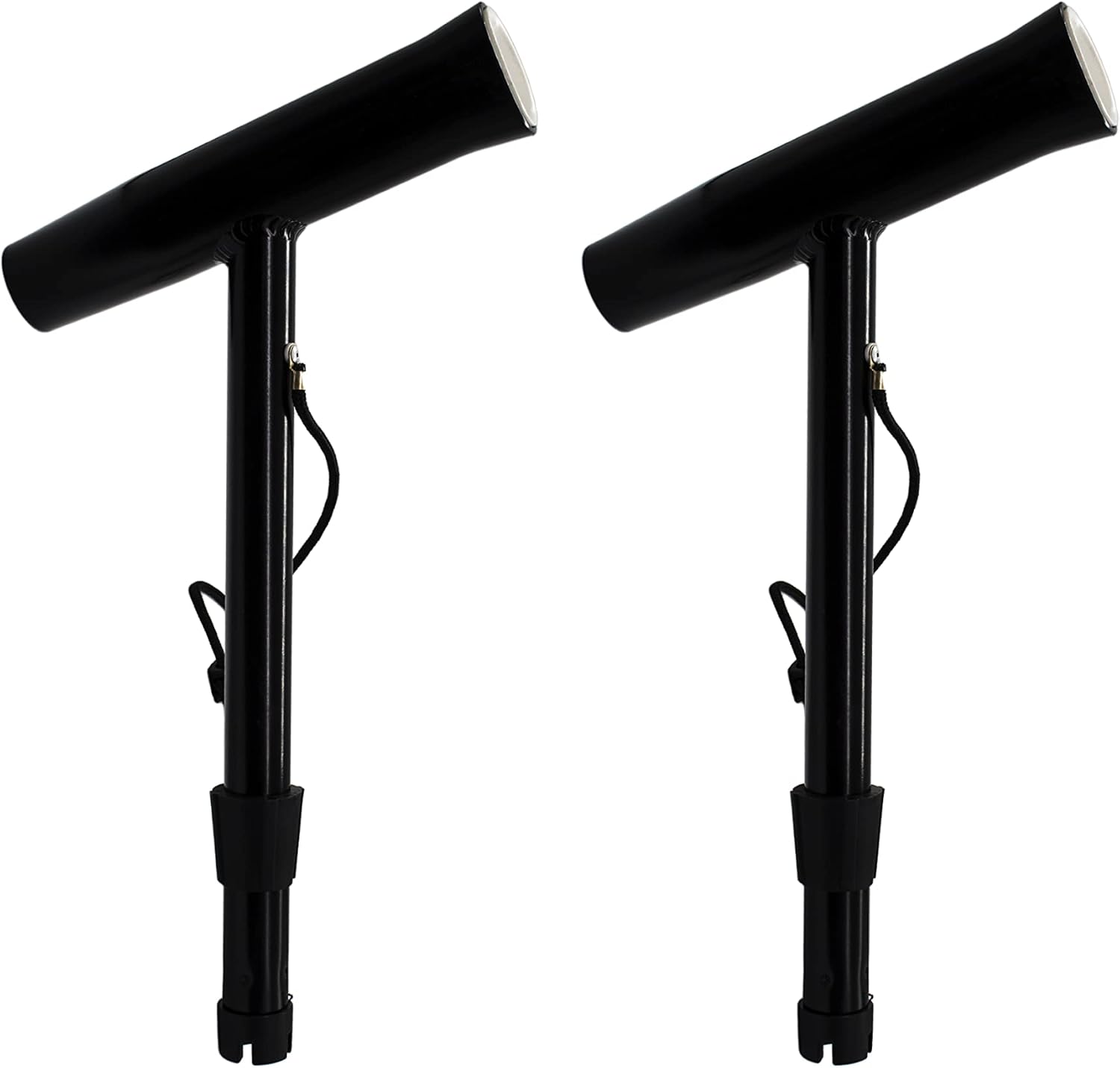 MARINE CITY a Pair of Black Powder Coated Aluminum Outrigger Rod Holder (2 pcs) Pack of 2