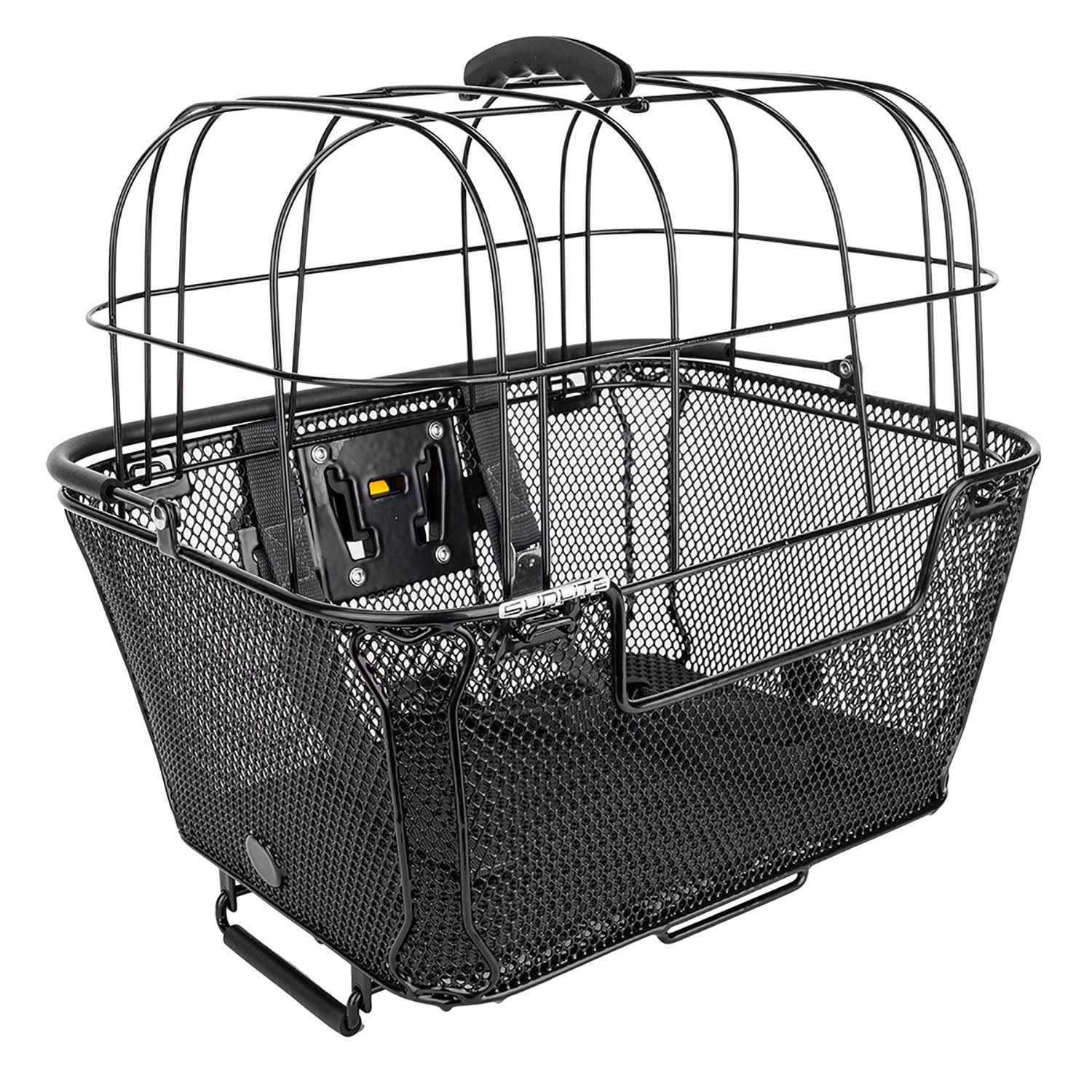 Sunlite RackTop/Handlebar Pet Friendly QR Basket Black