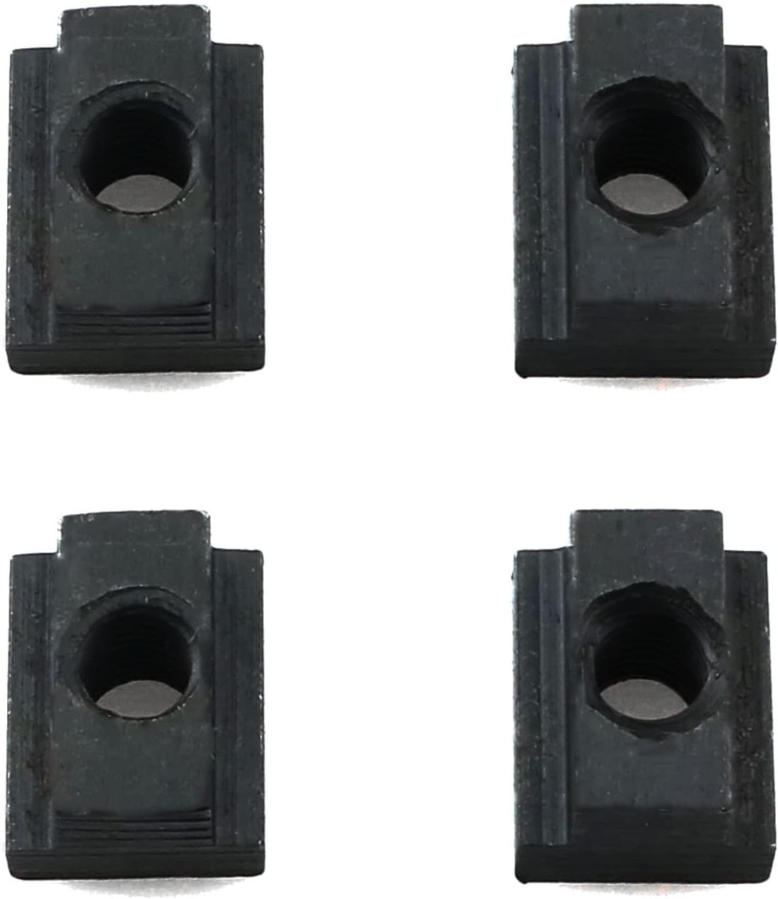 heyous 4pcs T-Slot Nuts M8 Black Oxide Finish in Machine Tool Tables Tapped Through Slot T-Nuts Furniture Accessories