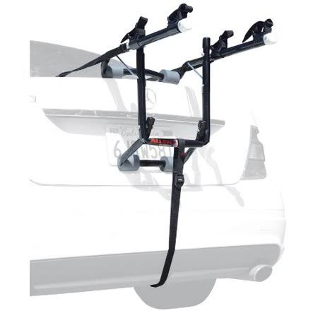 Allen Sports Deluxe 2-Bike Trunk Mount Rack, Model 102dB, Black/ Silver, 23 x 15 x 4 Inches