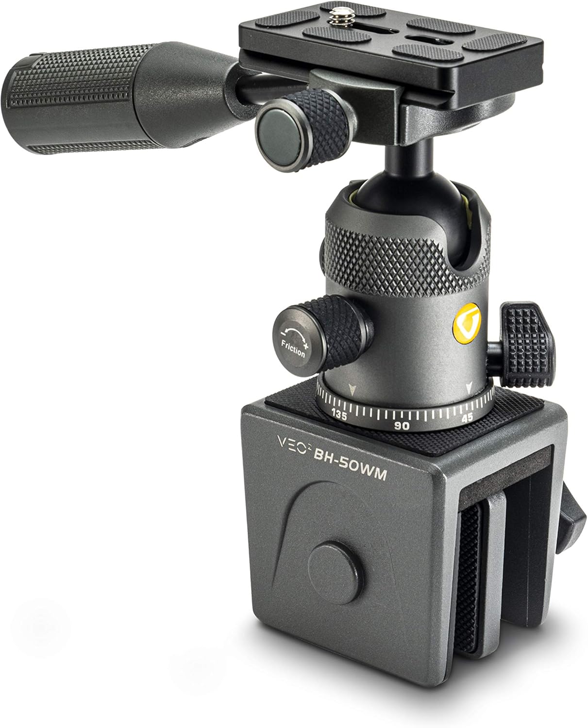 VANGUARD VEO2BH-50WM Metal Window Mount with Ball Head with Removeable Pan Handle and Arca Compatible Quick Release Plate Pack of 2