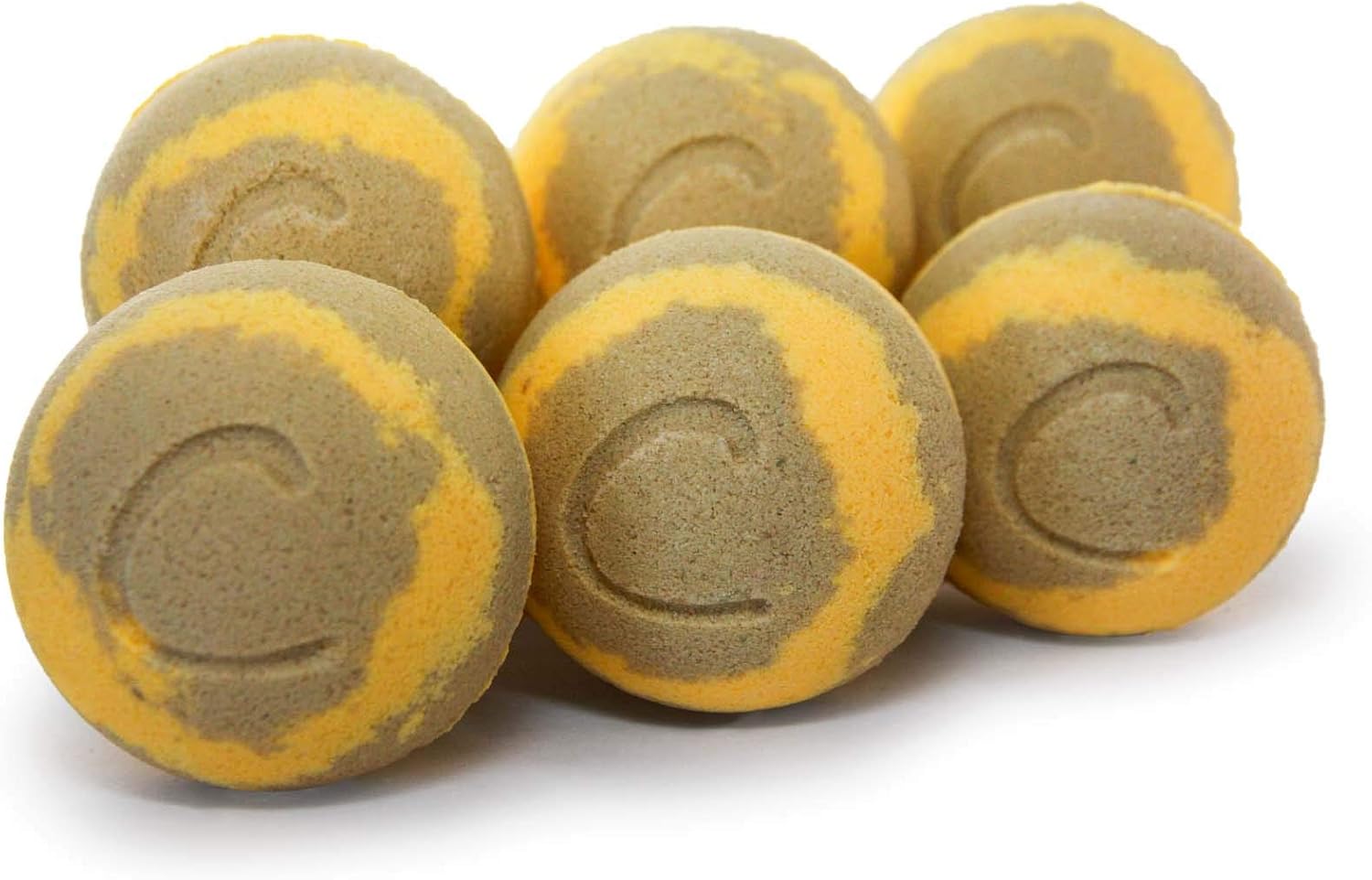 Cosset Bath Bombs - Charlie Brown - Therapeutic Bubble Bath Bomb Treatment for Dry Skin and Inflammation - 8-Ounce - Pack of 6 Pack of 2