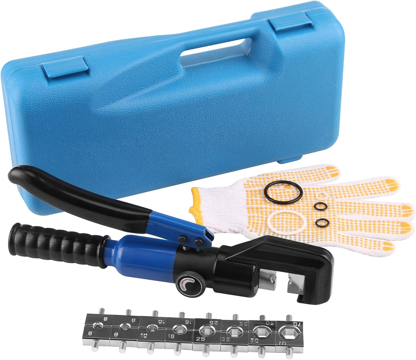 Lichamp Stainless Steel Cable Crimper Hex Lug Tool, Hydraulic Hand Crimping Swaging Tool for Dteel Eire Rope 1/8 and 3/16 inch Pack of 2