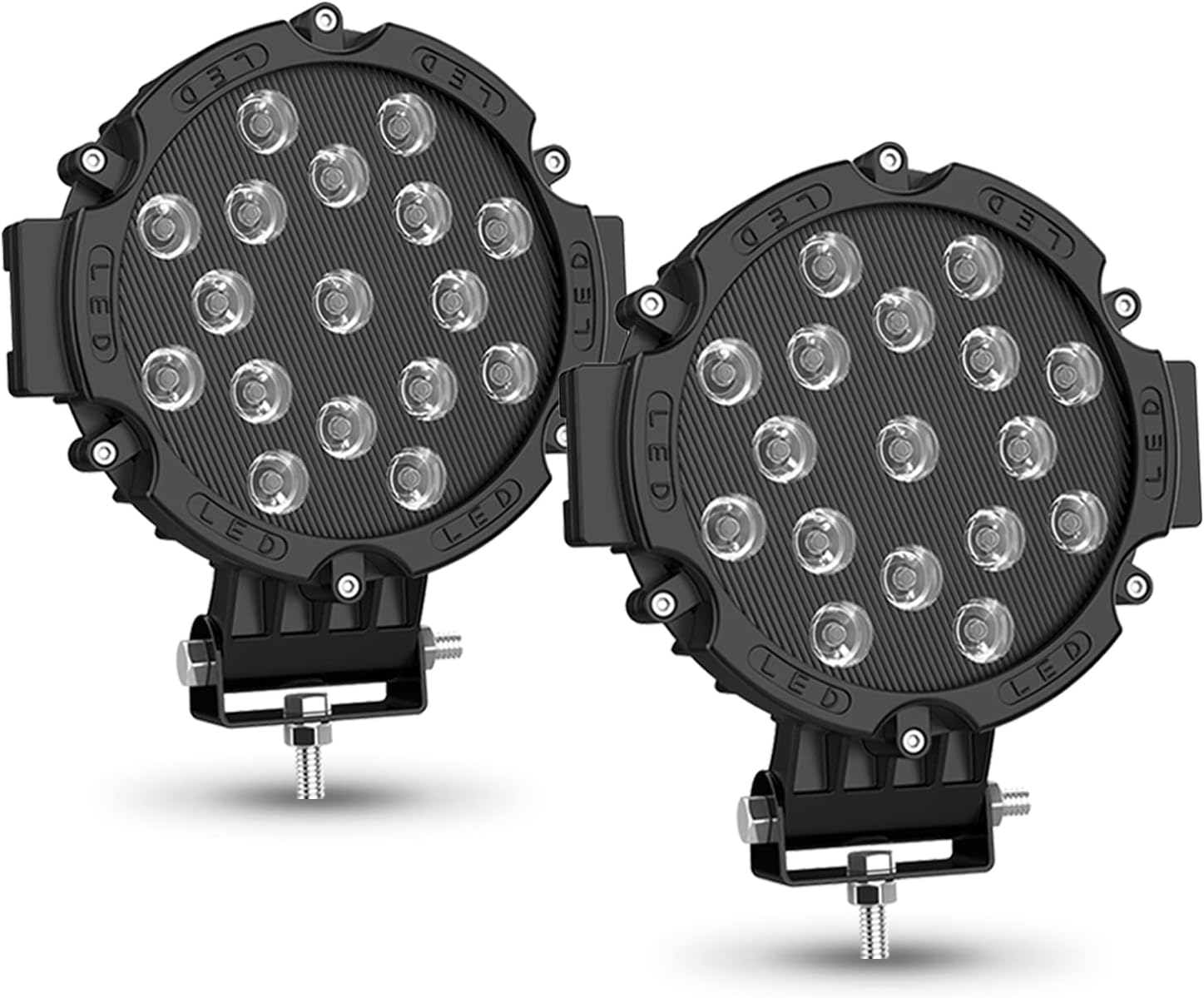 DWVO 51W Round Spot Lights 2PCS 7
