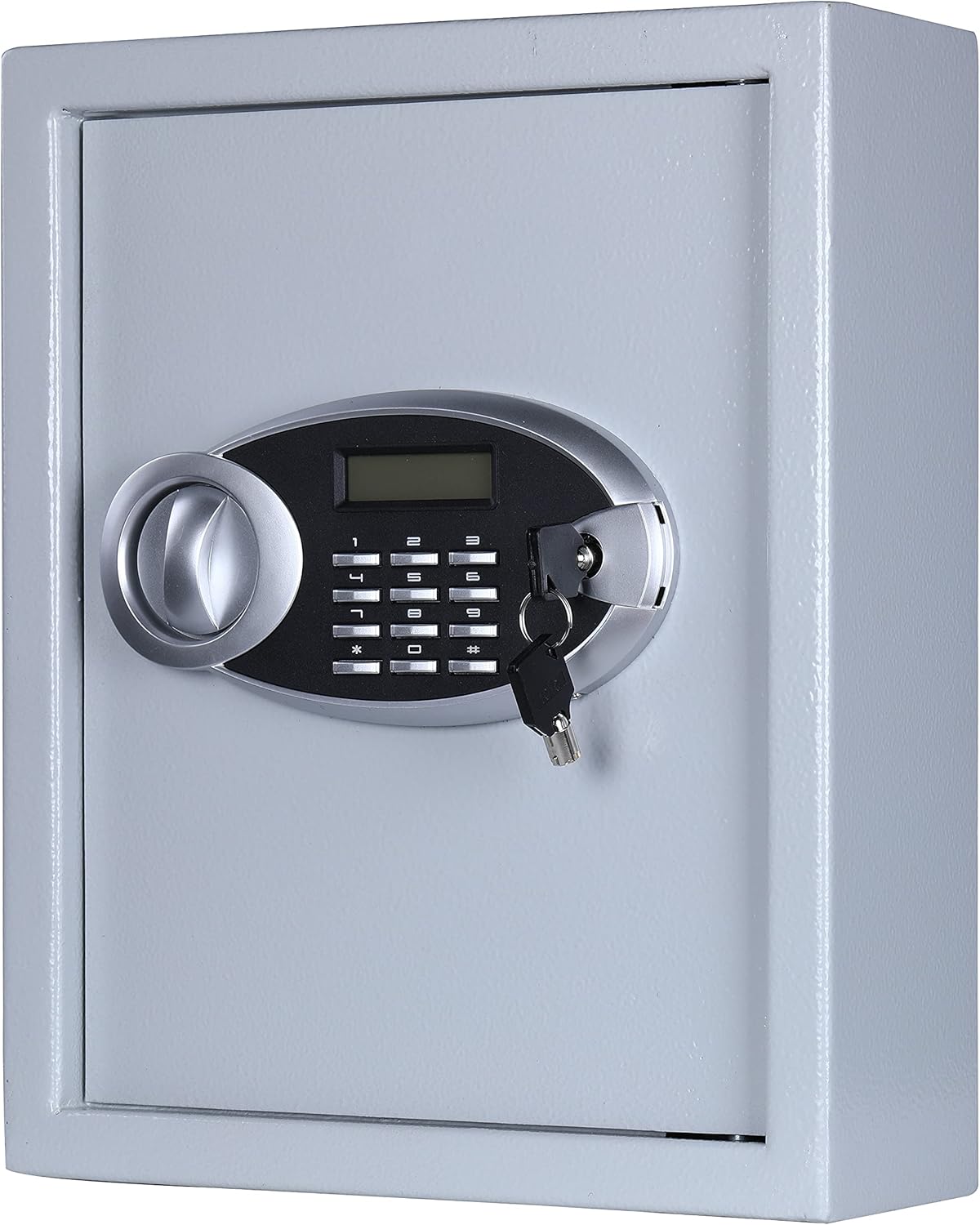 Key Cabinet with Digital Lock - Heavy Duty Secured Storage, Lock Box with Key Tags Wall Mounted Metal Steel Key Safe - Ideal for Home Hotels Schools & Businesses (48 Keys Capacity)