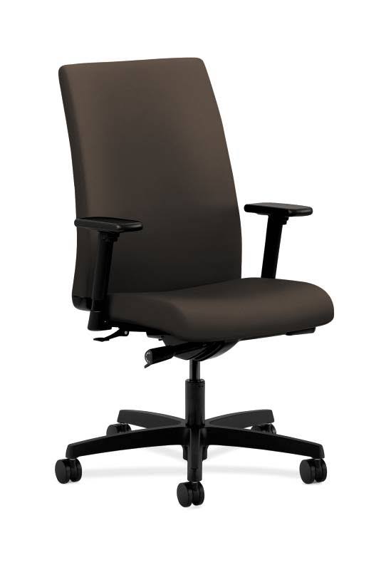 HON Ignition HONIW114CU49 Fabric Mid-Back Office/Computer Chair, Adjustable Arms, Espresso