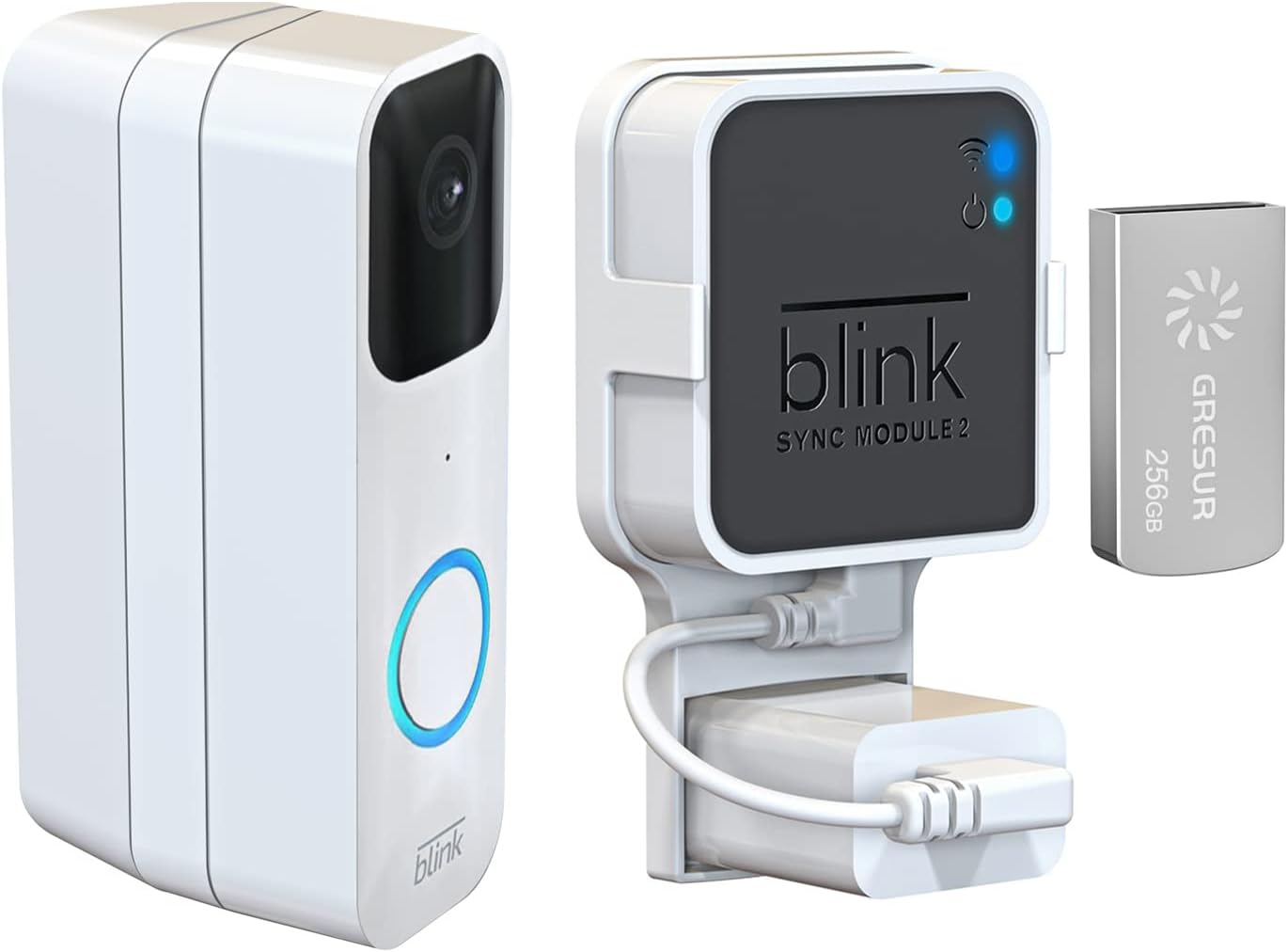 Blink Doorbell Mount, Adjustable (15 to 45 Degrees) Corner Kit for Blink Video Doorbell, Wide Viewing Angle | Combinable | Easy Install Corner Mount for Blink Doorbell Security System (Black)… Pack of 2