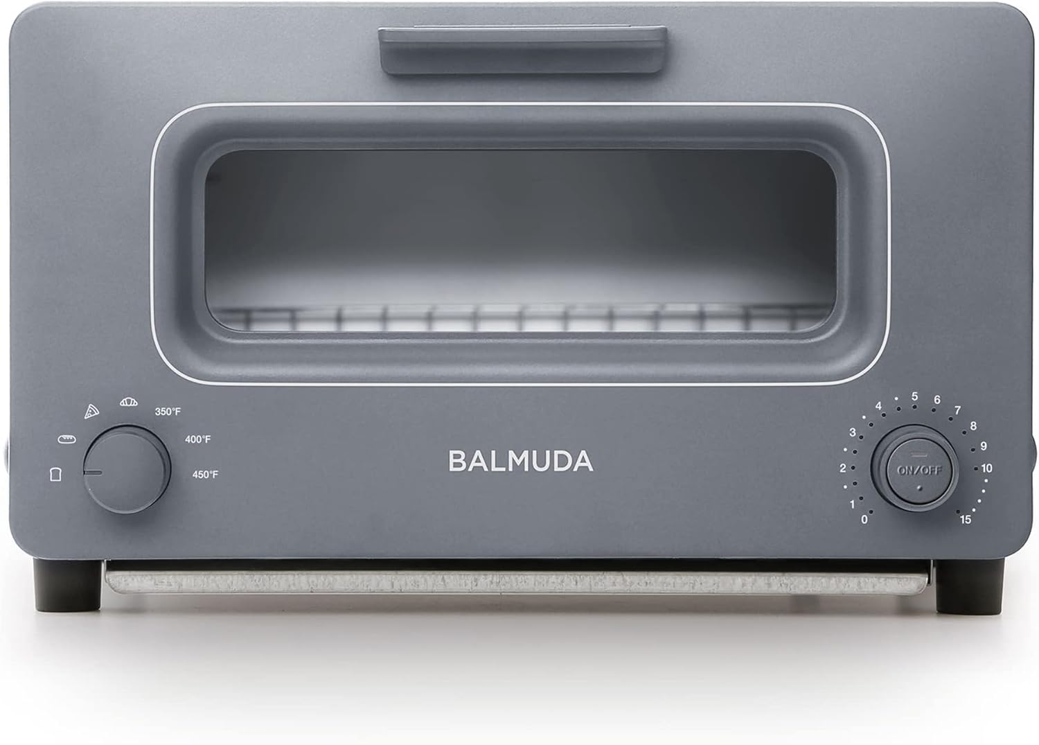 BALMUDA The Toaster | Steam Oven Toaster | 5 Cooking Modes - Sandwich Bread, Artisan Bread, Pizza, Pastry, Oven | Compact Design | Baking Pan | K01M-WS | White | US Version