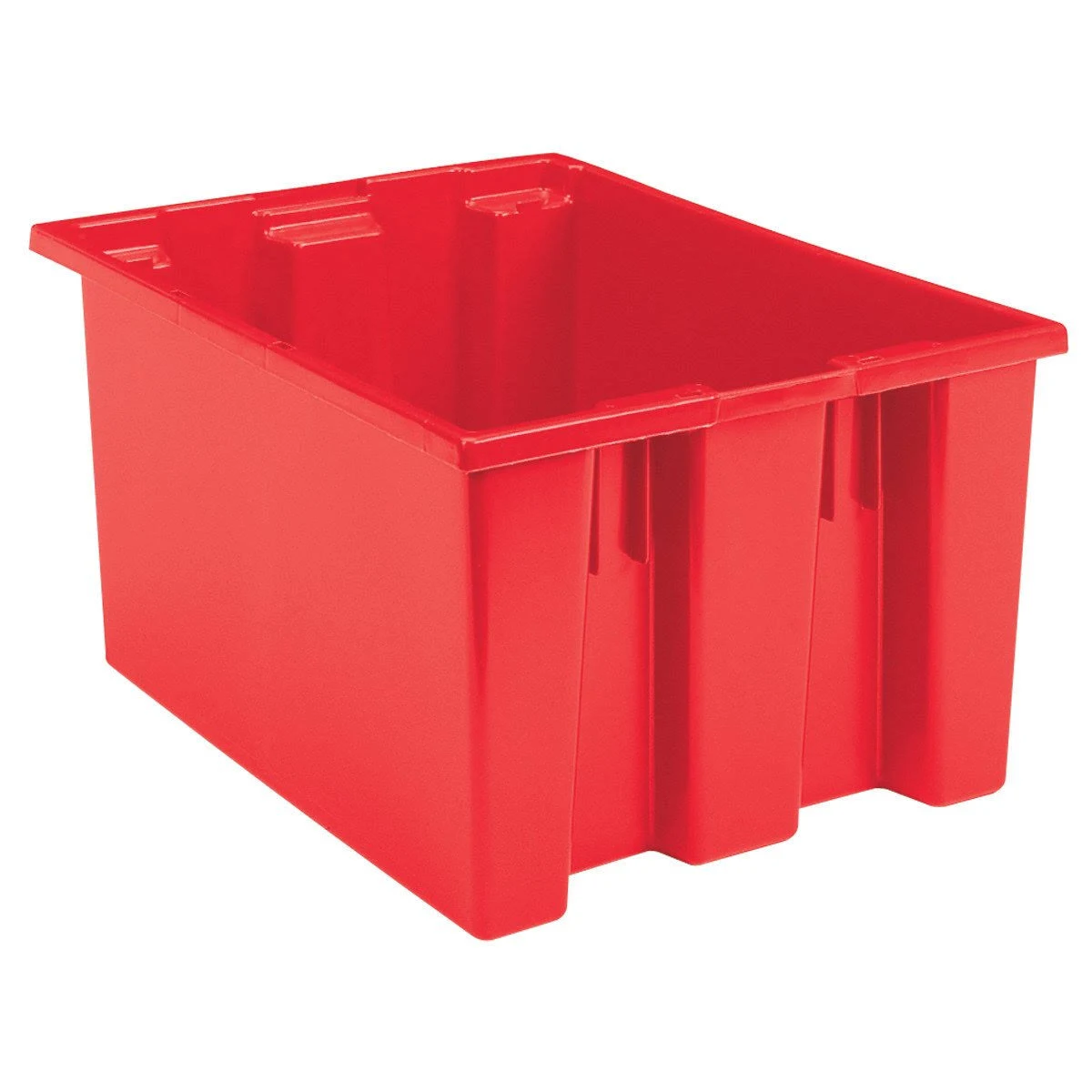 Akro-Mils 35230RED Nest and Stack Container, 23-1/2x22l, Red