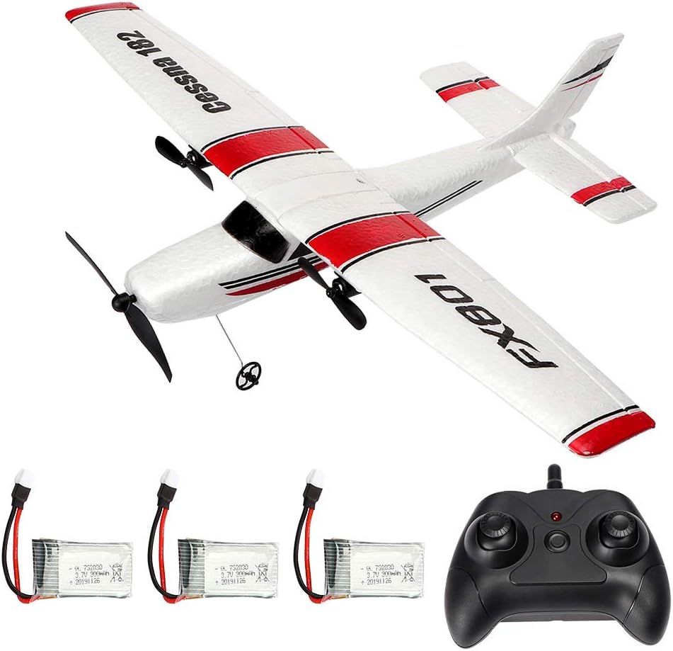 RC Plane 2.4Ghz Remote Control Airplane Ready to Fly, 2 Channel Control Aircraft Gliding for Kids Beginners Pack of 2