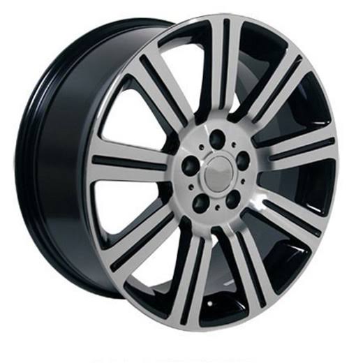 OE Wheels 20x9.5 Wheel Fits Land Rover - Range Rover Stormer Style Black with Machined Face Rim