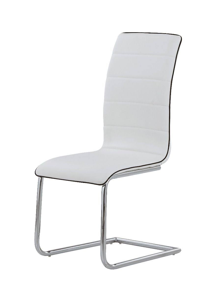 Global Furniture Dining Chair Black w/White Trim