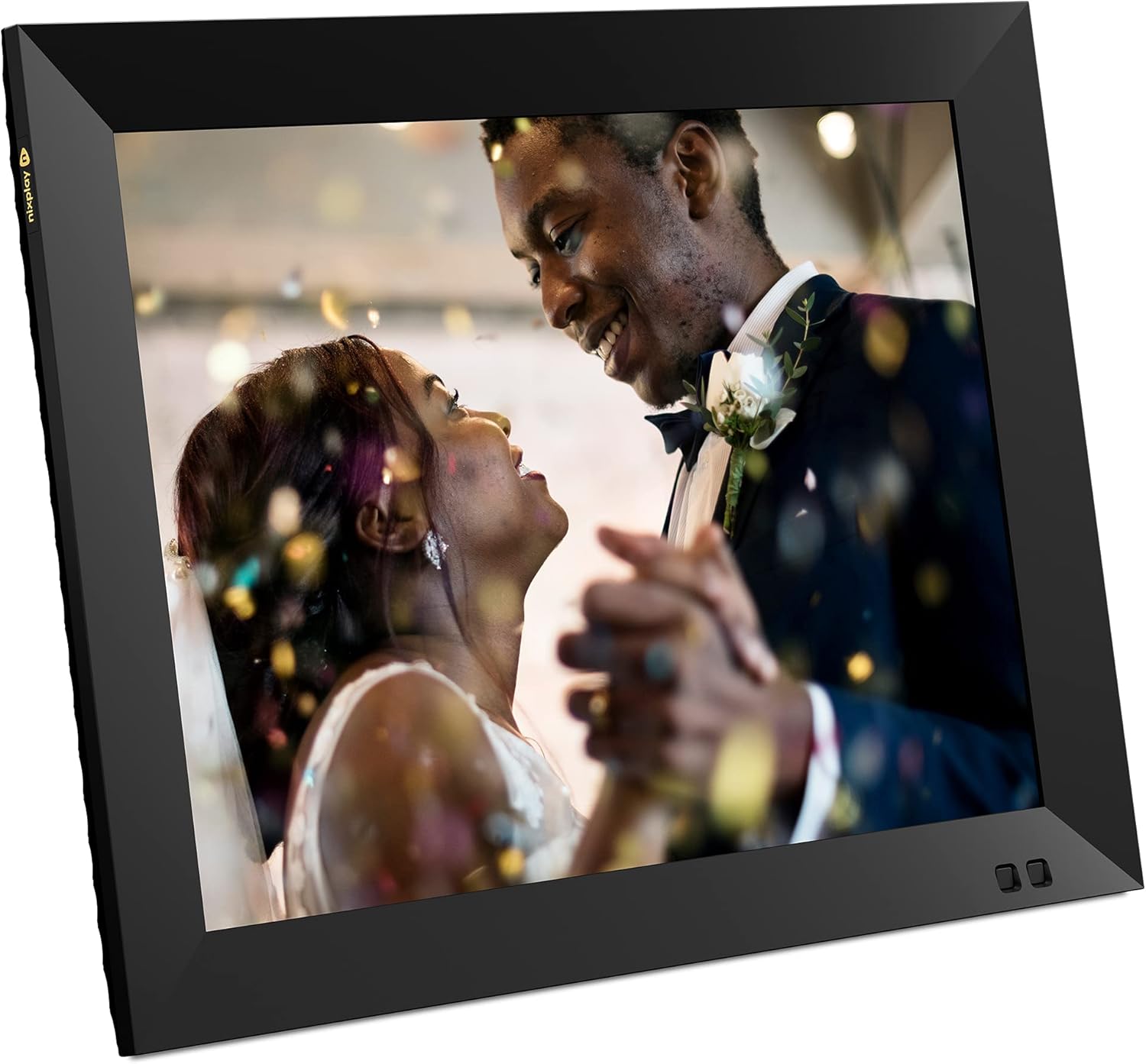 Nixplay 15 inch Smart Digital Photo Frame with WiFi (W15F) - Black - Share Photos and Videos Instantly via Email or App